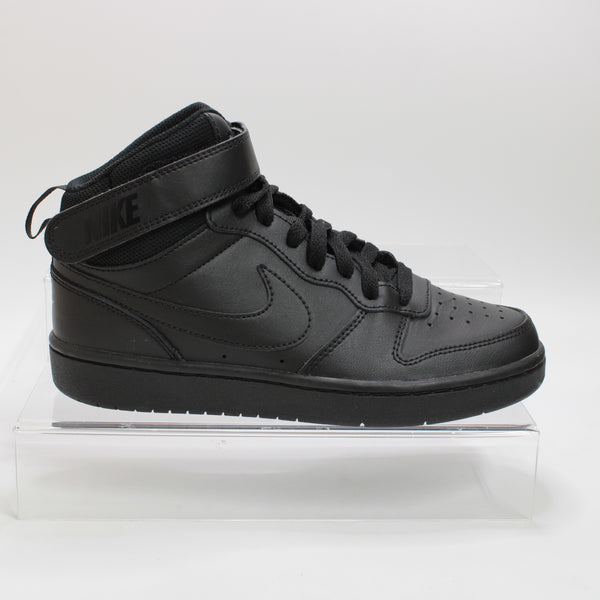 Kids Nike Court Borough Mid 2 Trainers Black Uk Size 4.5