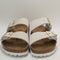 Birkenstock Arizona Two Strap Sandals Antique White Nubuck Uk Size 5