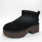 Womens UGG Classic Ultra Mini New Heights Boots Black