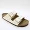 Womens Birkenstock Arizona Two Strap Sandals Leo Eggshell Uk Size 5.5