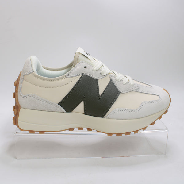  New Balance 327 Trainers Moobeam with Oakleaf Green and Seasalt - UK Size 6