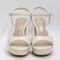 Womens Office Havoc Round Toe Platform Sandals White