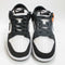 Nike Dunk Low Trainers White Black White Suede