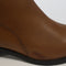 Womens Office Abloom Trim Detail Ankle Boots Tan Leather Uk Size 6