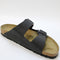 Odd sizes - Mens Birkenstock Arizona Two Strap Black Uk Sizes Right 10.5 EU 45/Left 9.5 EU 44