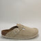 Womens Birkenstock Boston Clogs Antique White Suede Uk Size 5.5