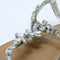 Womens Office Sparkle Jewelled T Bar Sandals Silver Embellished Uk Size 3