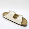 Womens Birkenstock Arizona Two Strap Sandals Leo Eggshell Uk Size 5.5