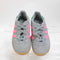 Kids adidas Gazelle 2 Infant Trainers Halo Silver Pink Green