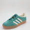 adidas Gazelle Indoor Trainers Pure Teal Offwhite Gold Metallic Uk Size 4.5