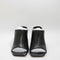 Womens Office Marlowe High Cut Mules Black Leather