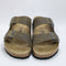Mens BIRKENSTOCK Arizona Two Strap Sandals Faded Khaki Oiled Leather