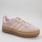 adidas Gazelle Bold W Trainers Clear Pink Cream White Gold Metallic UK Size 6.5