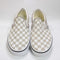 Vans Classic Slip On Trainers Checkerboard Mushroom