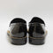 Womens Office Fire Ball Chain Welt Loafers Black Patent