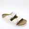 Birkenstock Arizona Two Strap Sandals Antique White Nubuck Uk Size 5