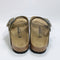 Mens BIRKENSTOCK Arizona Two Strap Sandals Faded Khaki Oiled Leather