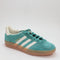 adidas Gazelle Indoor Trainers Pure Teal Offwhite Gold Metallic Uk Size 4.5