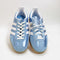 Odd Sizes -  adidas Gazelle Indoor Trainers Bliss Blue White Metallic - UK Sizes Right 6/Left 6.5