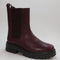 Womens Office Adeline Square Toe Chelsea Boots Brown Leather Uk Size 6