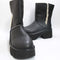 Womens UGG Esmee Leather Boots Black Leather