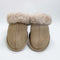 Womens UGG Scuffette II Metal Logo Slippers Mushroom