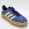 adidas Gazelle Bold W Trainers Dark Blue Almost Pink Almost Yellow Uk Size 3.5