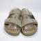 Mens BIRKENSTOCK Arizona Two Strap Sandals Faded Khaki Suede