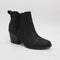 Womens Toms Everly Western Boots Black Oiled Nubuck