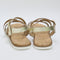 Womens Office Solar Multistrap Cork Footbeds Gold Leather