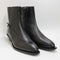 Womens ALOHAS Lizzie Black Buckle Boots Black Leather