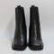 Womens Office Alice Square Toe Heeled Chelsea Boots Black Leather