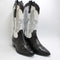 Womens OFFICE Kactus Cowboy Western Boots Black Mix Leather