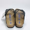 Womens BIRKENSTOCK Arizona Two Strap Soft Footbed Sandals Black Nubuck Sfb
