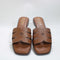 Womens OFFICE Sloane Cut Out Detail Sliders Tan Leather