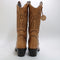 Womens Office Kansas Quilted Leg Western Boots Tan Leather