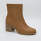 Womens Toms Evelyn Heeled Boots Tan Leather