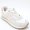 New Balance 574 Trainers White Sea Salt Pink Uk Size 5