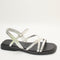 Womens Vagabond Shoemakers Izzy Strappy Sandals Silver Uk Size 4