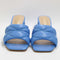 Womens Office Magnum Quilted Mules Blue