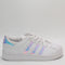 Kids Adidas Superstar Kids Trainers White Halo Blue Metallic Uk Size 1 Youth