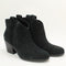 Womens Toms Constance Western Boots Black Suede Uk Size 5