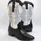 Womens OFFICE Kactus Cowboy Western Boots Black Mix Leather