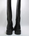 Womens Office Kamala Knee High Chelsea Boots Black Leather