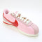 Nike Cortez Trainers Medium Soft Pink Fire Red Sail Team Orange Uk Size 5