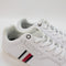 Tommy Hilfiger Classic Lo Cupsole Leather White Navy Red Stripe Uk Size 6.5