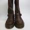 Womens Dr. Martens Anistone Biker Hi Leg Boots Dark Brown Crazy Horse Uk Size 5