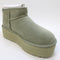 Womens UGG Classic Ultra Mini Platform Shaded Clover Uk Size 7