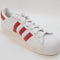 Womens Adidas Superstar White Bright Red Wonder Clay Uk Size 7