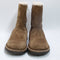 Womens BIRKENSTOCK Uppsala Zip Shearling Boots Dark Tea